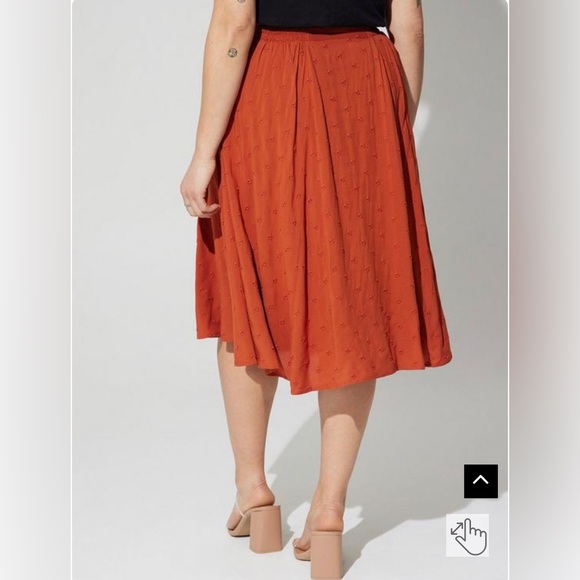 Torrid midi eyelet Aline skirt size 4 NWT - Picture 4 of 6